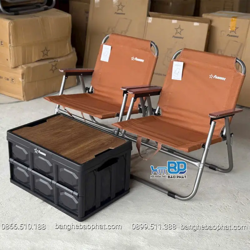 Ghế tựa lưng gấp gọn khung nhôm nhập khẩu