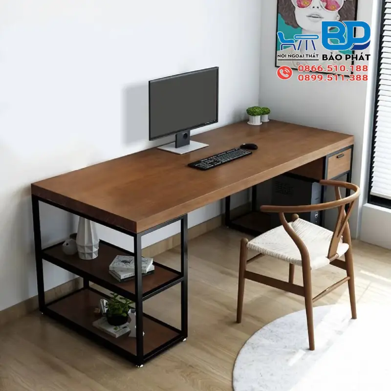 Góc làm việc gọn gàng với thiết kế hiện đại