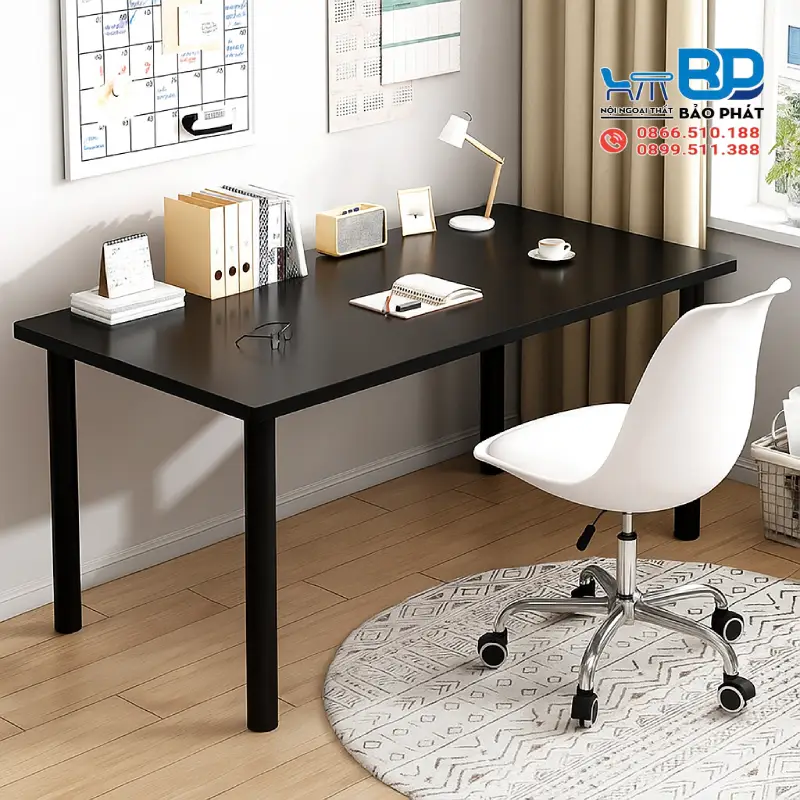 Mẫu bàn làm việc đẹp hiện đại với đường nét tinh tế