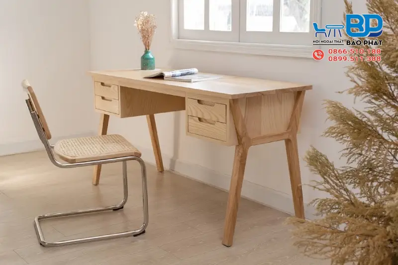 Mẫu bàn làm việc đẹp tại nhà phong cách tối giản