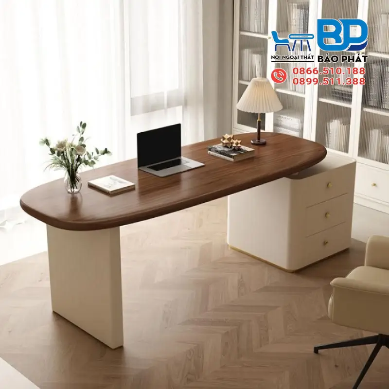 Mẫu bàn làm việc hiện đại tinh tế và tiện nghi