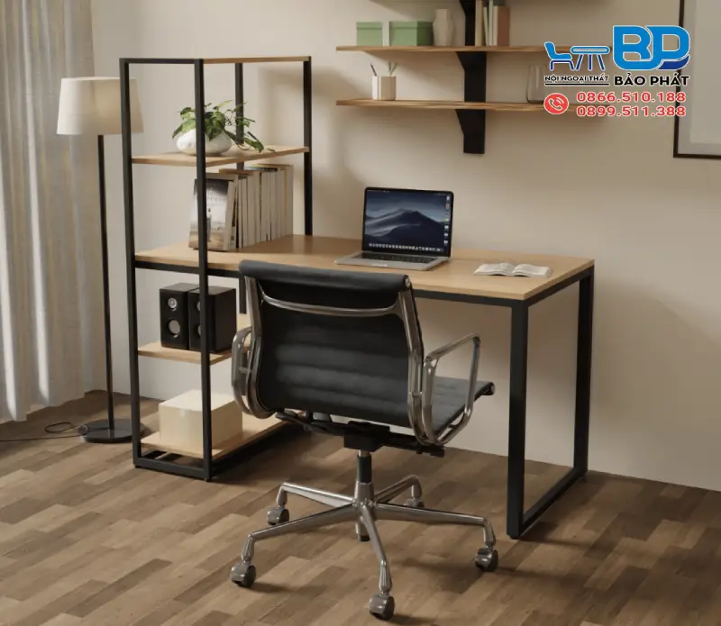 Mẫu bàn làm việc văn phòng thiết kế thông minh