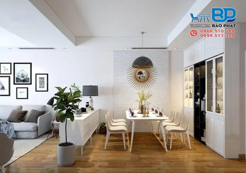 Phòng ăn phong cách hiện đại ấm cúng