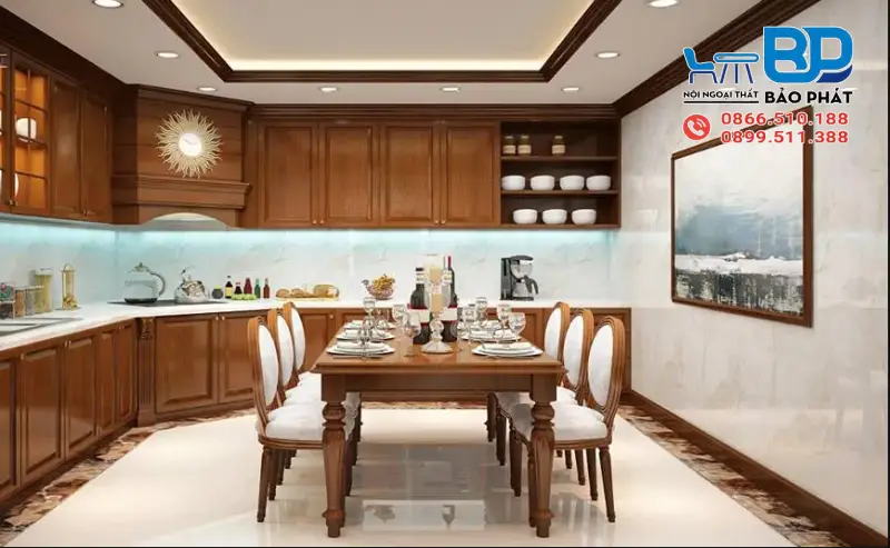 Phòng bếp phong cách thủ công và nghệ thuật gần gũi, ấm áp
