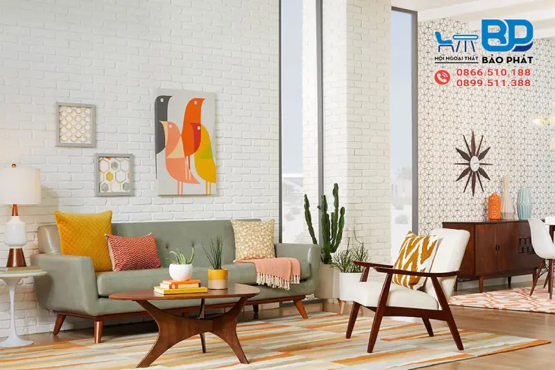 Phong cách nội thất Retro sở hữu những họa tiết đẹp mắt