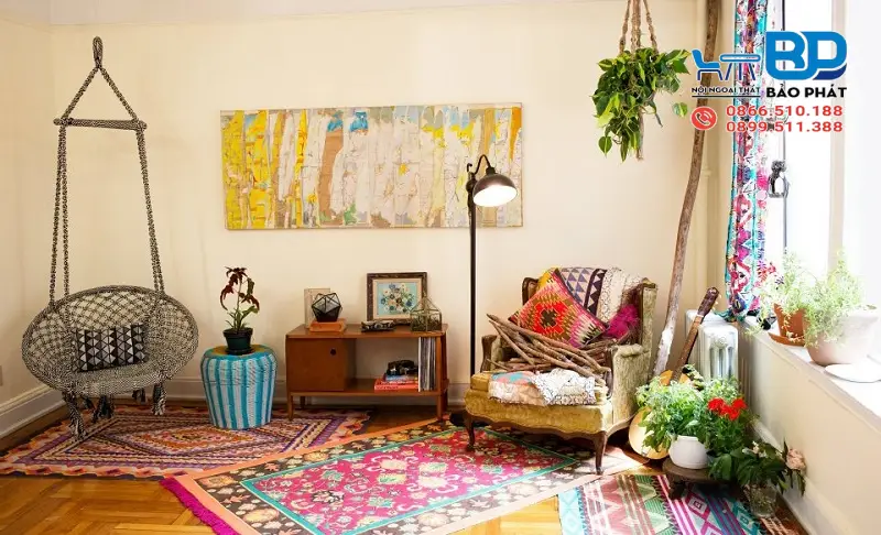 Phong cách thiết kế Bohemian sở hữu những họa tiết độc đáo