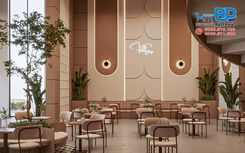 Quán cafe phong cách Châu Âu hiện đại