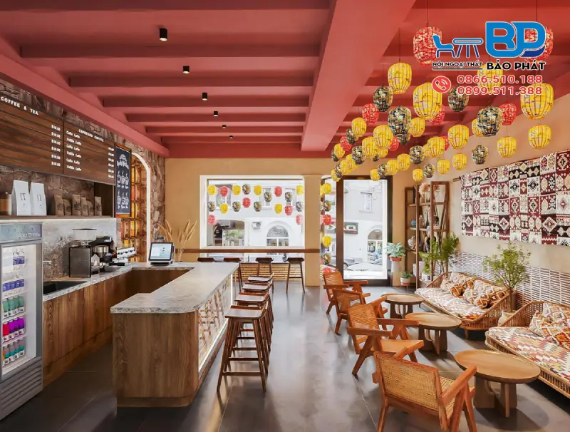 Quán cafe phong cách thủ công và nghệ thuật ấn tượng