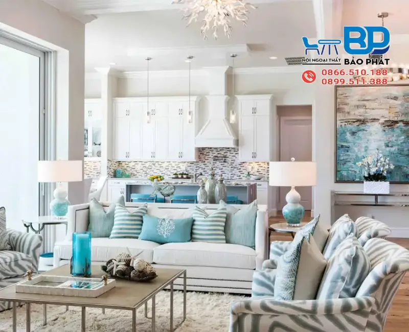 Thiết kế căn hộ phong cách biển cả hiện đại
