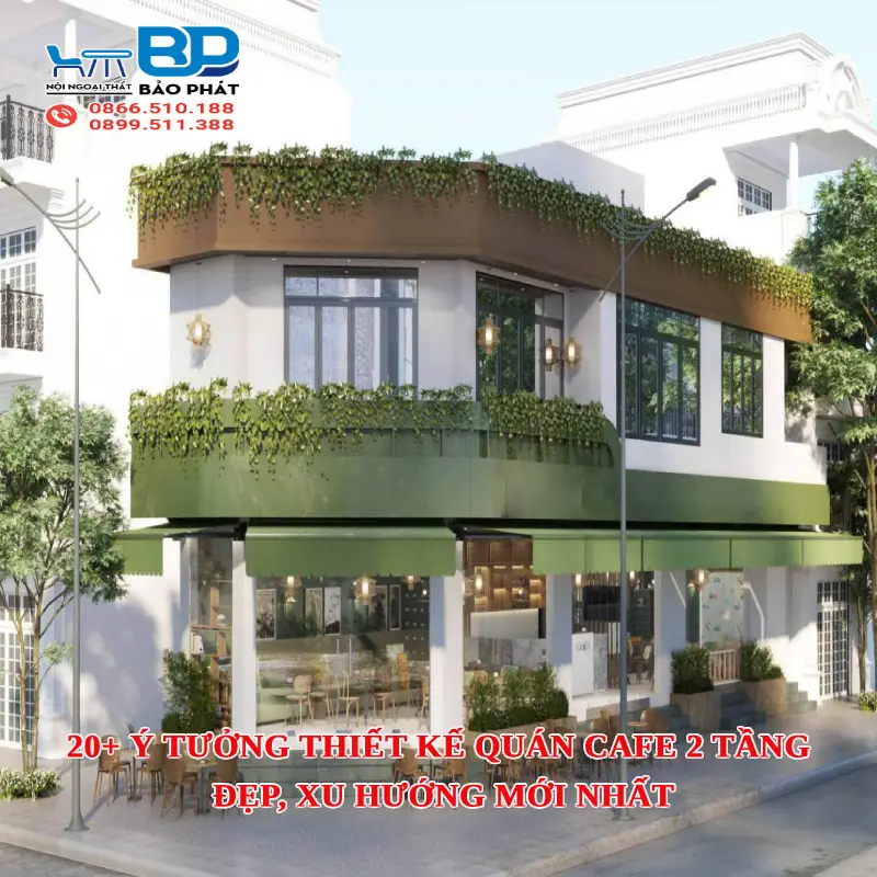 20+ ý tưởng thiết kế quán cafe 2 tầng đẹp, xu hướng mới nhất [timect]