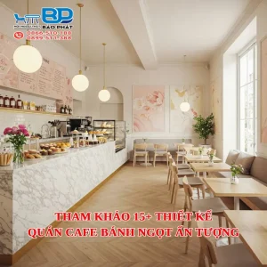 Tham khảo 15+ thiết kế quán cafe bánh ngọt ấn tượng