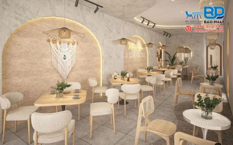 Thiết kế quán cafe mang hơi thở Địa Trung Hải