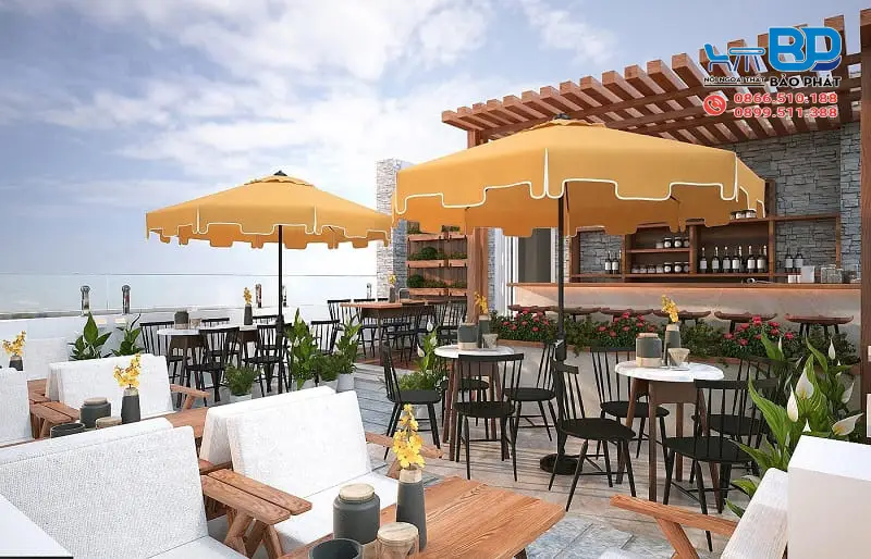 Top 10 Ý Tưởng Thiết Kế Quán Cafe Ven Sông Dẫn Đầu Xu Hướng 11 Thiết kế quán cafe ven sông phong cách mộc mạc