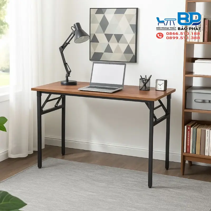 Tối ưu không gian với mẫu bàn làm việc tại nhà gấp gọn nhỏ gọn
