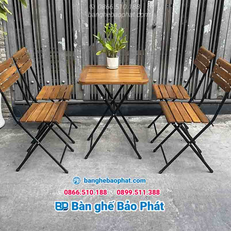 Xưởng Sản Xuất Bàn Ghế Ban Công Sắt Theo Yêu Cầu Uy Tín - Bảo Phát 10 Bàn ghế ban công sắt thiết kế thông minh gấp gọn