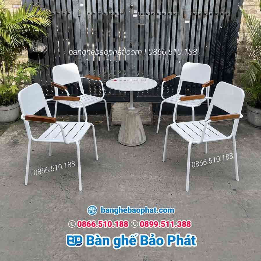 Bộ bàn ghế sắt ban công BGSBP021