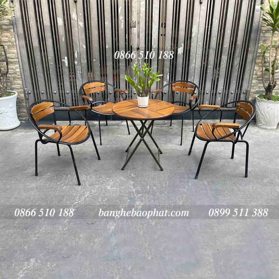 Bộ bàn ghế ban công Fansipang ghế Moon mini
