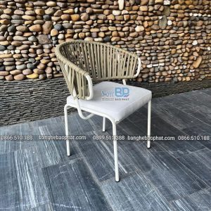 Bộ bàn ghế sắt sơn tĩnh điện đan dây dù BP2026 21 bo ban ghe sat son tinh dien dan day du BP2026 4