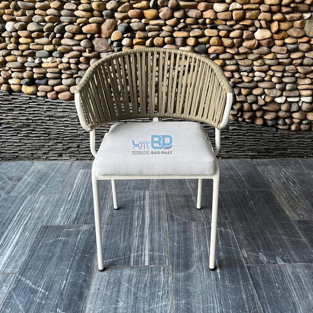 Bộ bàn ghế sắt sơn tĩnh điện đan dây dù BP2026 28 Bộ bàn ghế sắt sõn tĩnh điện đan dây dù BP2026