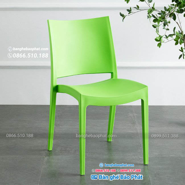 Ghế nhựa xanh đúc nguyên khối 3007
