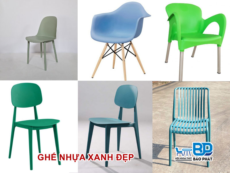 Ghế nhựa xanh bền đẹp, giá rẻ