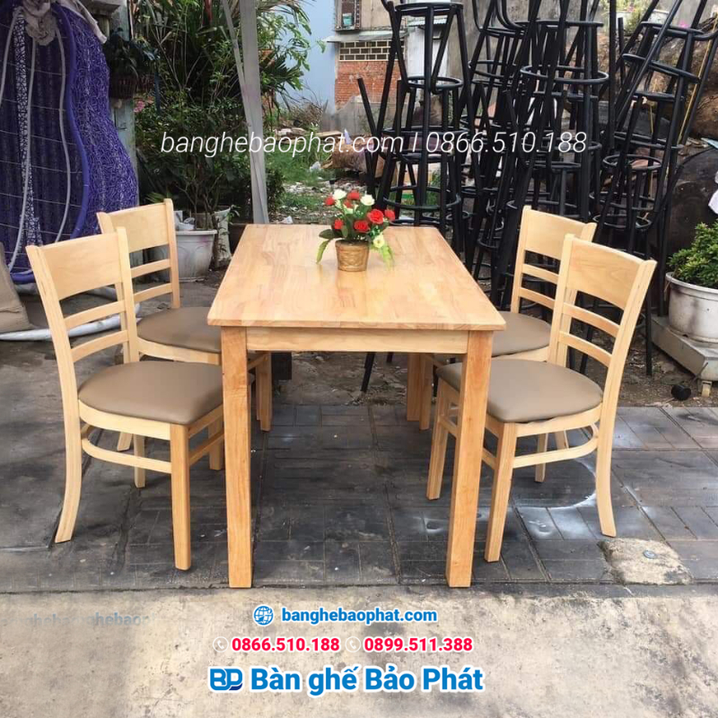Bộ bàn ghế quán cơm Cabin BGPABP001