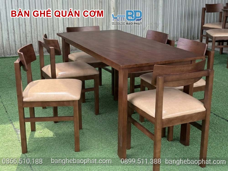 Bàn ghế quán cơm đẹp và giá rẻ