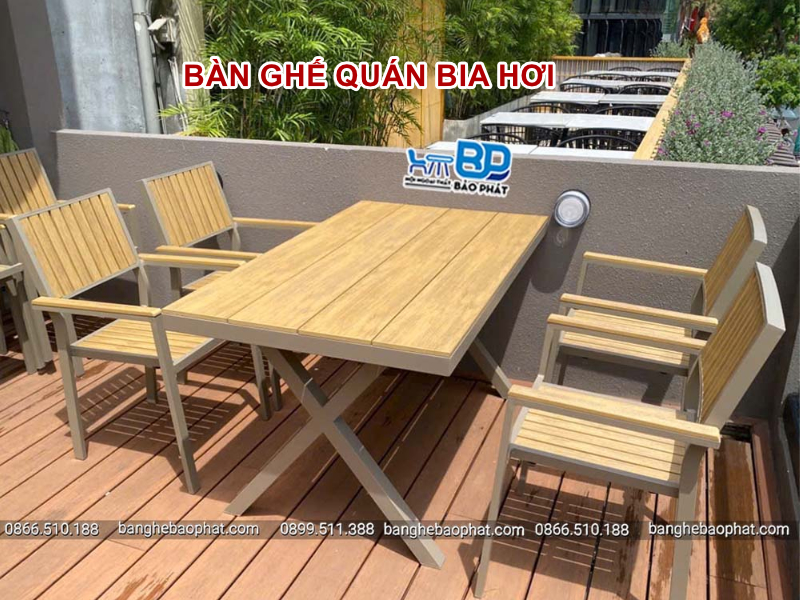 Bàn ghế quán bia hơi