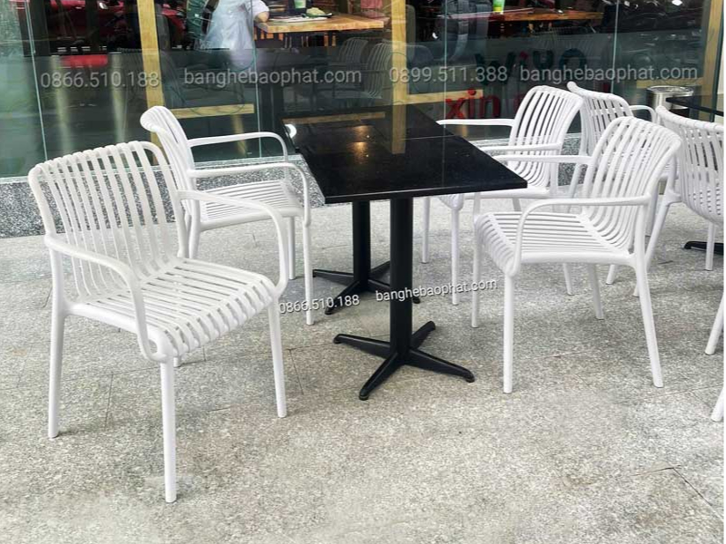 Bộ bàn ghế quán bún đậu nhựa PP cao cấp