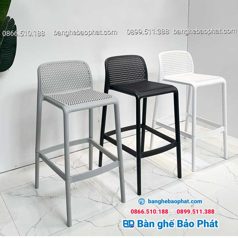 Đặc điểm ghế nhựa lưng thấp