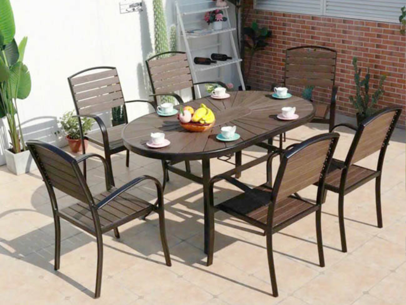 Ghế ăn composite giả gỗ  nhập khẩu