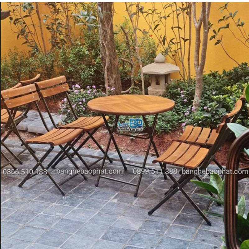 Ghế ăn Patio mini xếp gọn