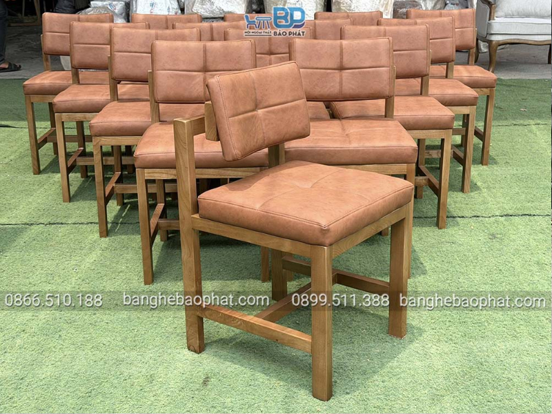 Ghế ăn gỗ Tần Bì lưng nệm