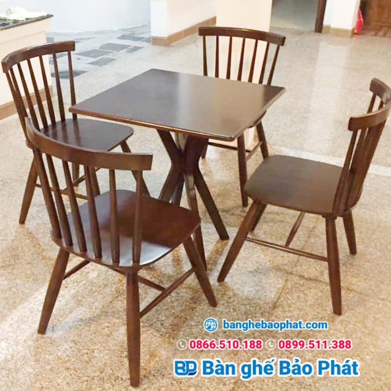 Ghế tựa lưng gỗ 7 nan 