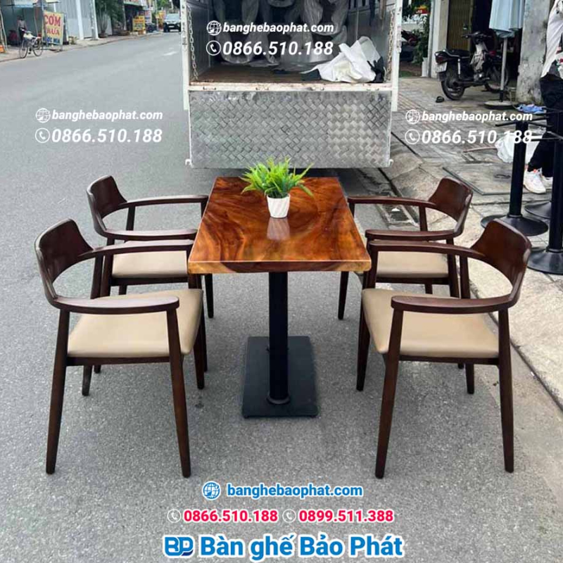 Ghế tựa lưng gỗ Hiroshima