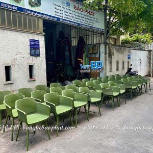 Ghế nhựa tựa lưng thấp