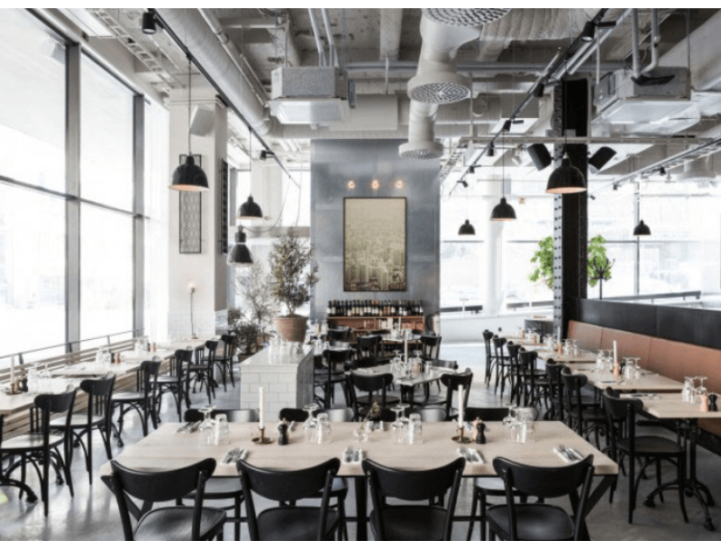 mau thiet ke quan cafe 300m2 phong cach cong nghiep