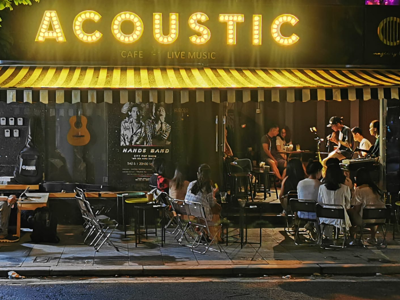 Thiết kế mẫu quán cafe Cafe 300m2 phong cách Acoustic