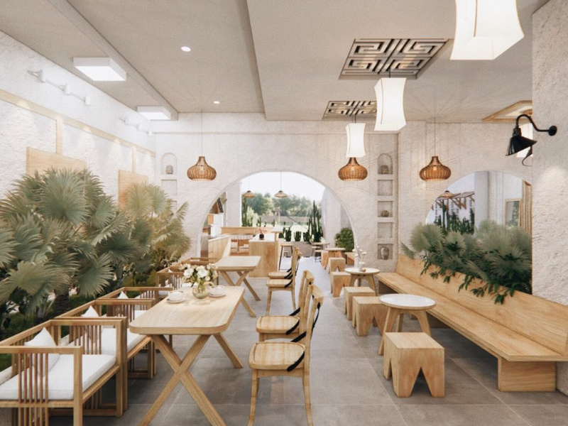 Quán cafe hiện đại 300m2