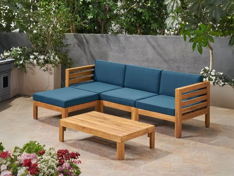 Sofa gỗ ngoài trời dùng cho ban công