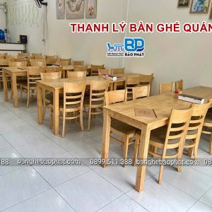 Bàn ghế quán bia hơi thanh lý