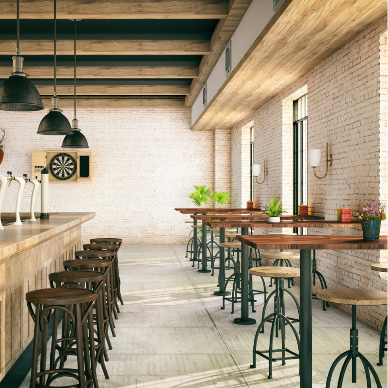 Thiết kế quán cafe 300m2 phong cách hiện đại, lấy ánh sáng tự nhiên làm điểm nhấn trang trí chủ đạo