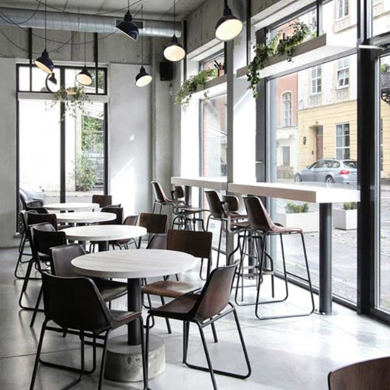 Mẫu thiết kế quán cafe 80m2 đẹp