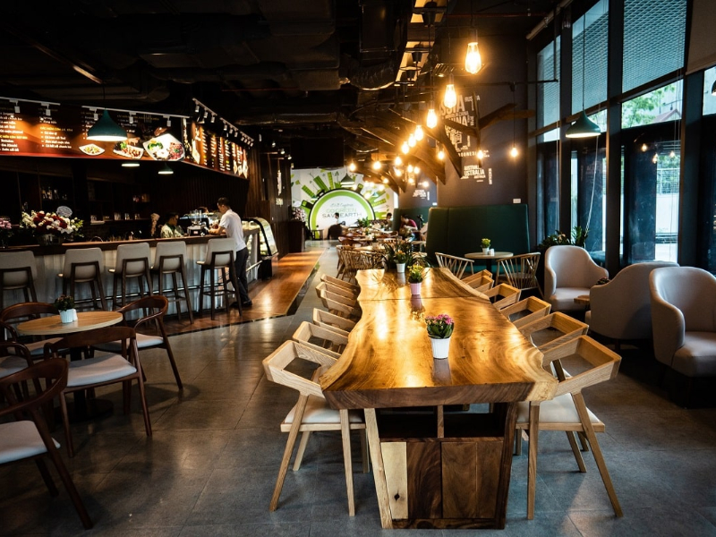 Mẫu thiết kế quán cà phê 300m2 phong cách hiện đại