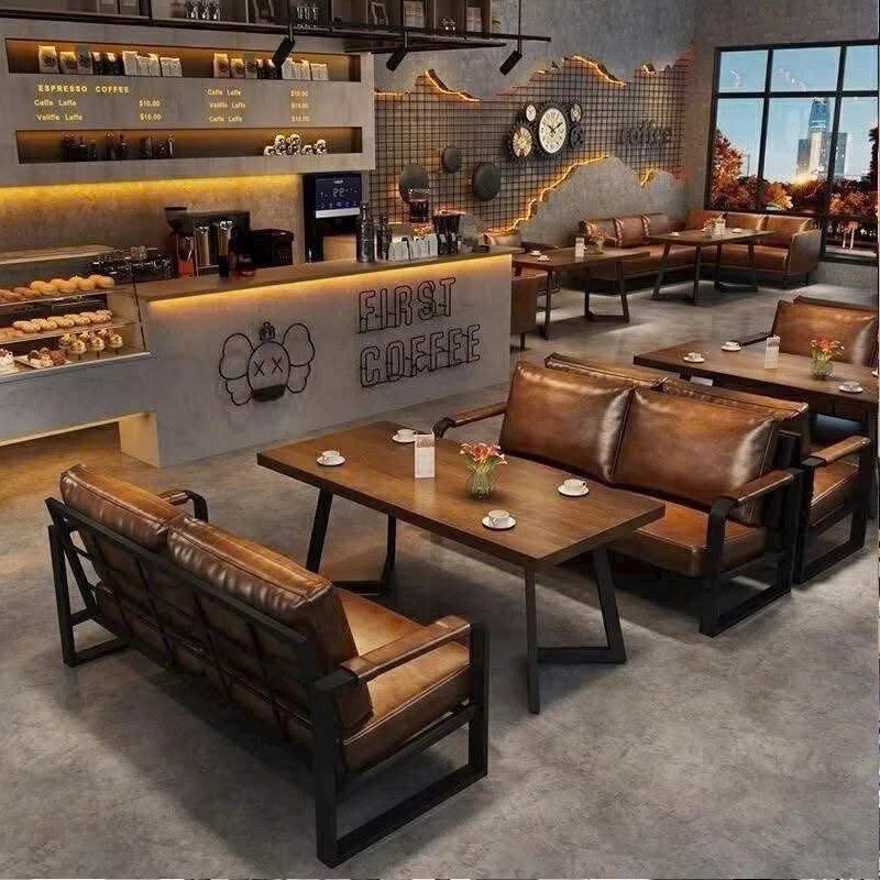 Bàn ghế cafe phòng lạnh phong cách Bắc Âu 