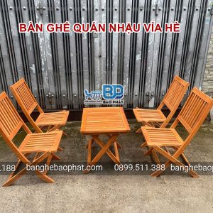 Bàn ghế quán nhậu vỉa hè