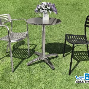 Bàn ghế sắt và bàn ghế inox ngoài trời, loại nào chịu nắng mưa tốt hơn?