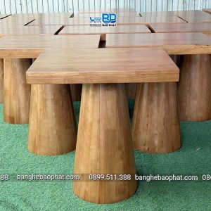 Bàn gỗ cafe mặt vuông BP-TM001