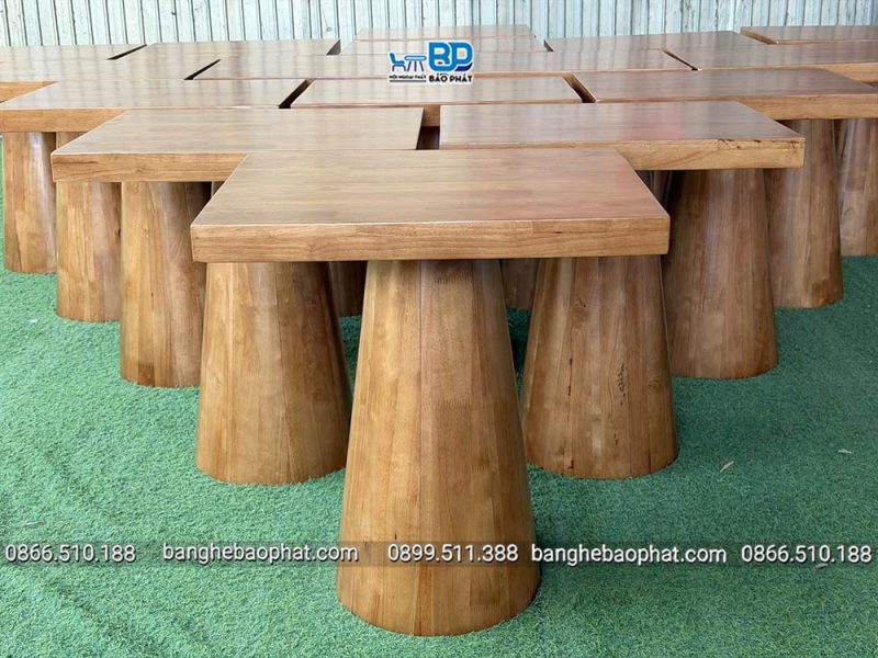 Bàn gỗ cafe mặt vuông BP-TM001