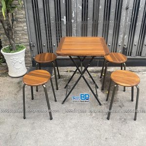 Bộ bàn ghế fansipan ghế đôn cao 45cm